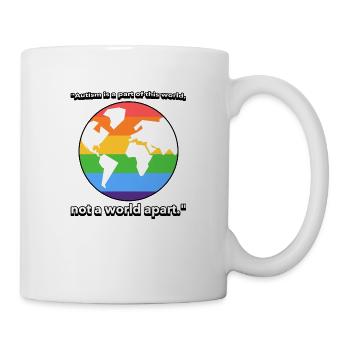 Autism Quote T-Shirt - Mug - white - Right