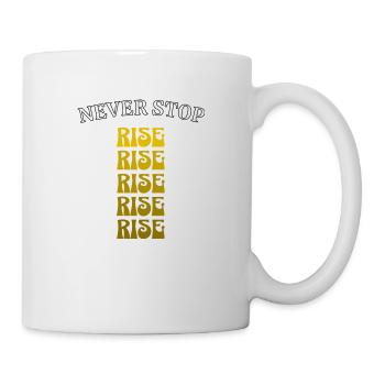 Stay Focused Hustle – Motivation dans un look rétro - Mug blanc - blanc - Droite