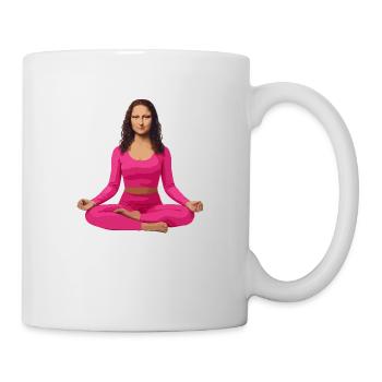 Mona Lisa yoga zen - Mug blanc - blanc - Droite
