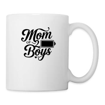Maman de 2 garçons - Mug blanc - blanc - Droite