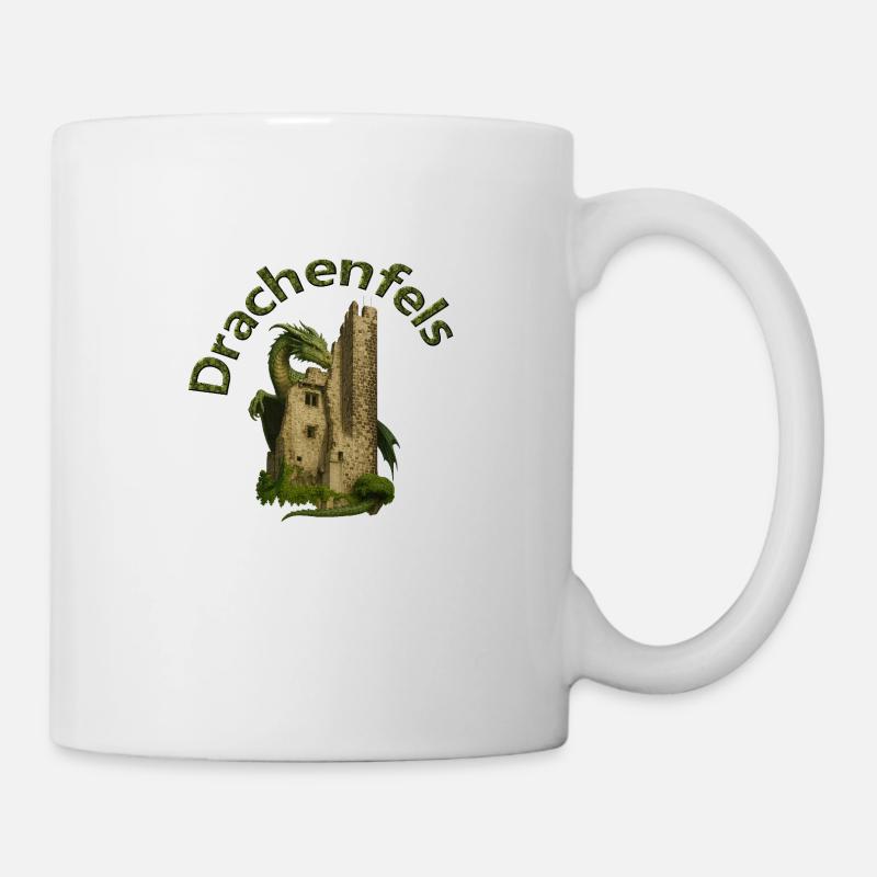 Drachenfels - Tasse - Weiß