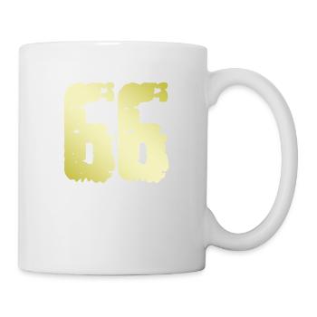 66 Nombre Vintage - Mug blanc - blanc - Droite