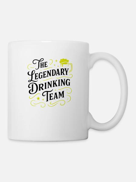 Drinking Team Spruch - Tasse - Weiß