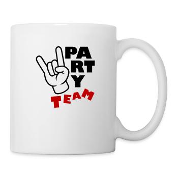 Party Team Funny - Mug - white - Right