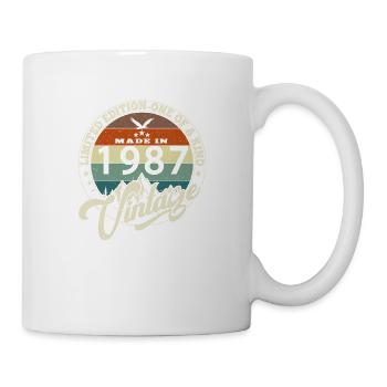 Jahrgang 1987 Das Beste von 1987 - 38 Jahre alter Geburtstag - Tasse - Weiß - Rechts