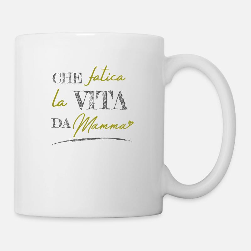 Das Leben als Mutter - Tasse - Weiß
