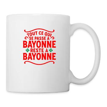 Bayonne fêtes - Mug blanc - blanc - Droite