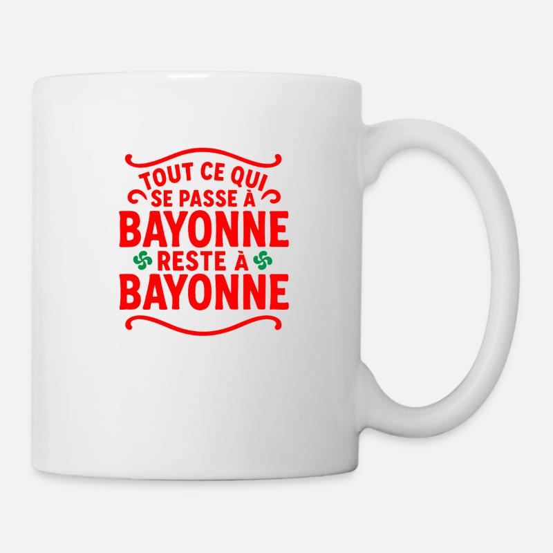Bayonne fêtes - Mug blanc - blanc