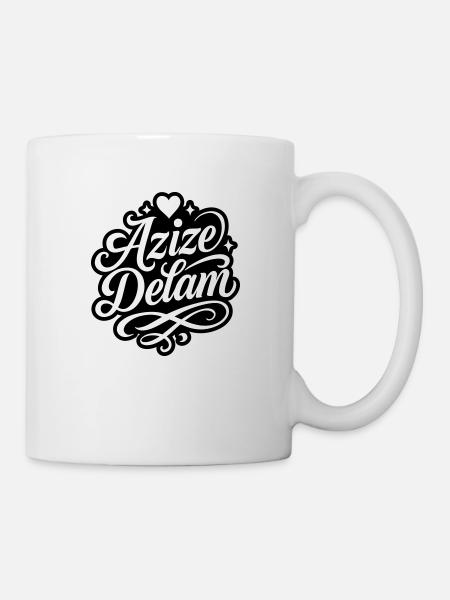 Azize Delam Persisch Liebe - Tasse - Weiß
