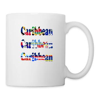 Holiday feeling with the flags of the Caribbean - Mug - white - Right