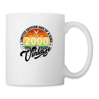 2000 Anniversary Born In 2000 Vintage Retro. Editio - Mug - white - Right