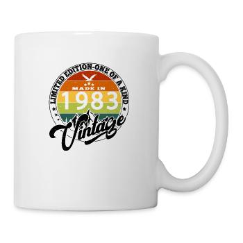 1983 Geburtstag Geboren im Jahr 1983 Vintage Retro. Editio - Tasse - Weiß - Rechts