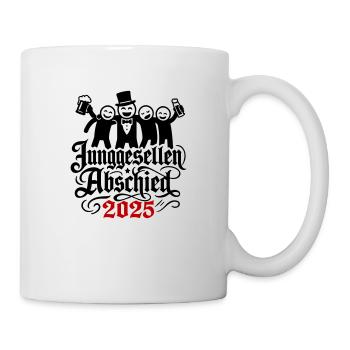 Junggesellen Abschied 2025 Jga Team - Tasse - Weiß - Rechts
