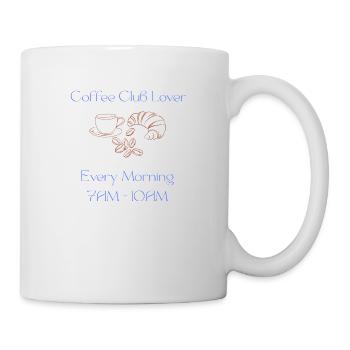 Coffee Club Lover - Tasse - Weiß - Rechts