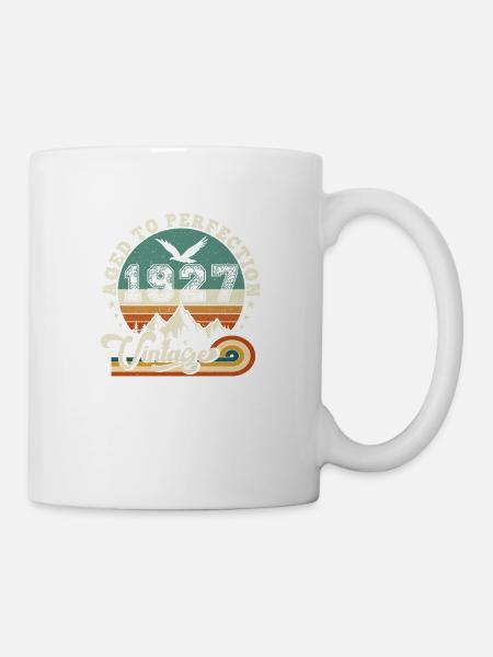 1928 Vintage Anniversaire Rétro 1928.Edition 2025. - Mug blanc - blanc