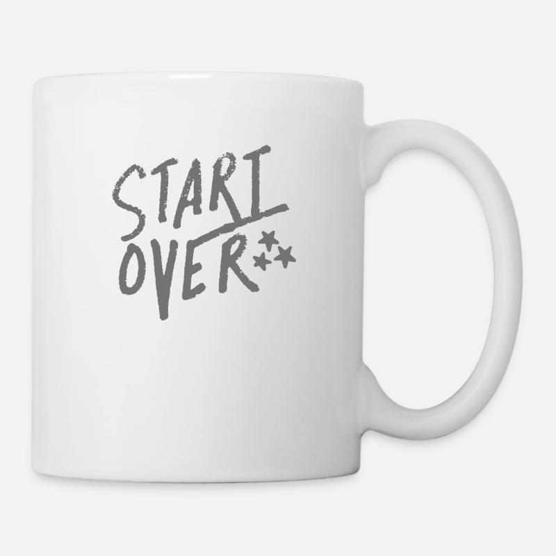 commencer et terminer - Mug blanc - blanc