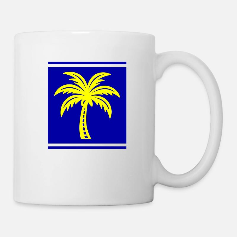 Icône de palmier - Mug blanc - blanc