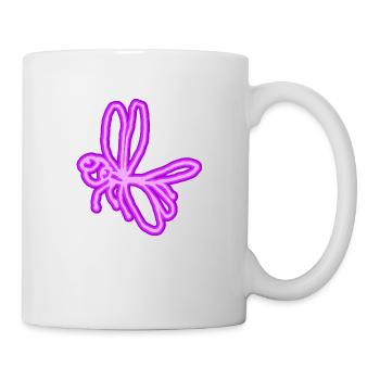 Neon Dragonfly - Mug - white - Right