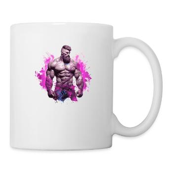 Muskeln Bodybuilder - Tasse - Weiß - Rechts