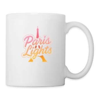 Paris Lights – Retro Neon Gradient - Mug - white - Right