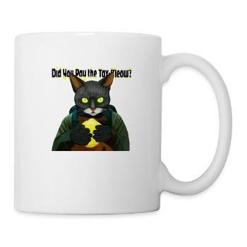 Die Cyberkatze :Steuereintreiber - Tasse - Weiß - Rechts