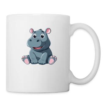 Hippopotame - Mug blanc - blanc - Droite