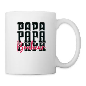 Papa Glück - Tasse - Weiß - Rechts