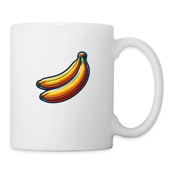 Bananen - Tasse - Weiß - Rechts