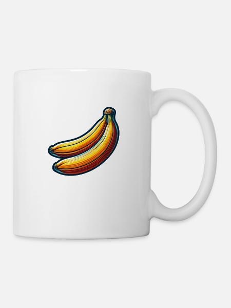 Bananen - Tasse - Weiß