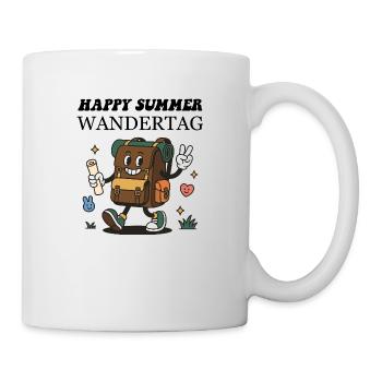 Wander-Rucksack Cartoon – Lustiger Outdoor Abenteu - Tasse - Weiß - Rechts