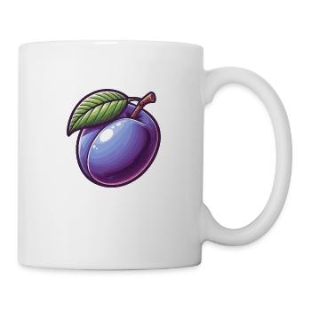 Prune violette - Mug blanc - blanc - Droite