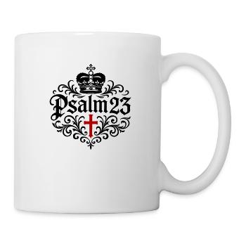 Psalm 23 Bible Verse - Mug - white - Right