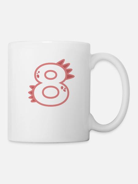 Numero 8 - Tazza - bianco