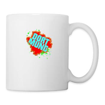Dortmund Style Bunt | Aus Liebe zu deiner Stadt - Tasse - Weiß - Rechts