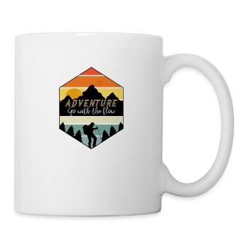 Neues Abenteuer - Lass dich treiben - Tasse - Weiß - Rechts