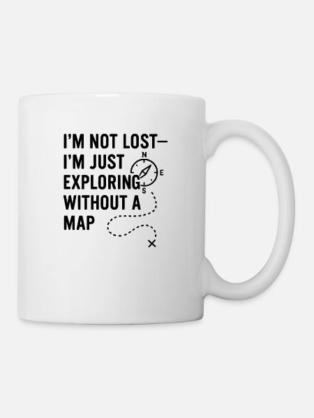 0002 explore without map - Mug - white
