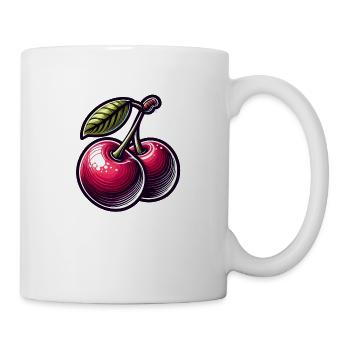 Passion cherries - Mug - white - Right