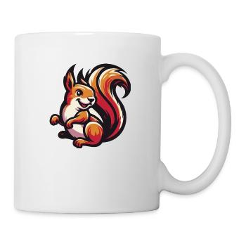 Rotes Eichhörnchen Grace - Tasse - Weiß - Rechts