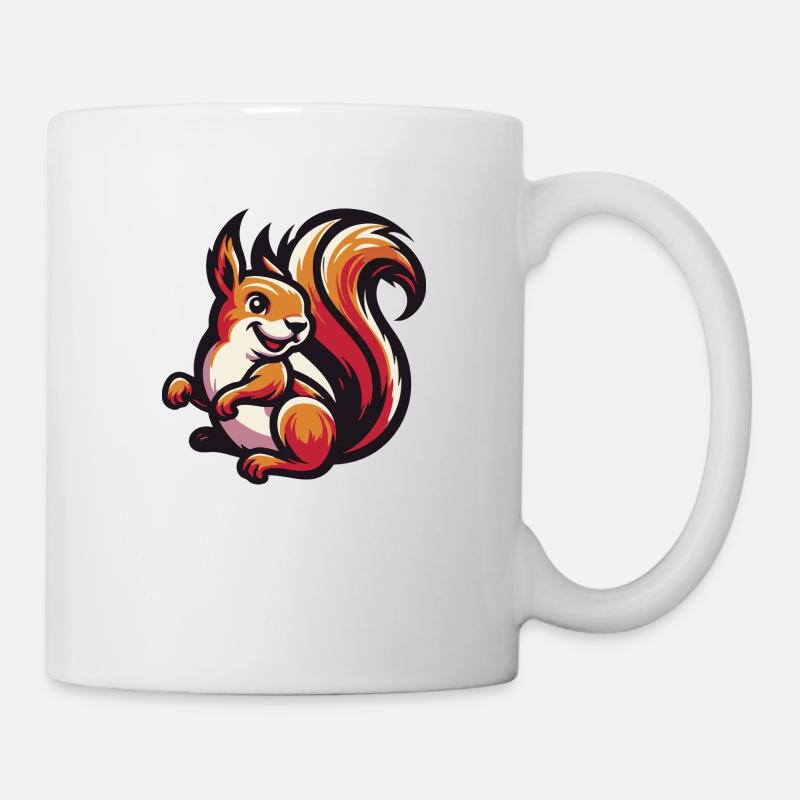 Red Squirrel Grace - Mug - white