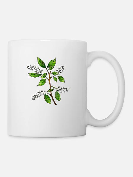 Blumen - Tasse - Weiß