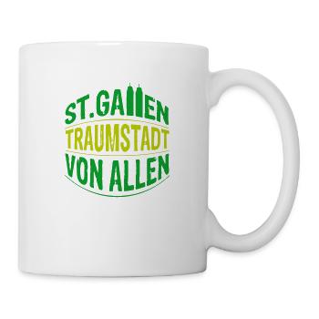 St.Gallen - Traumstadt von allen - Tasse - Weiß - Rechts