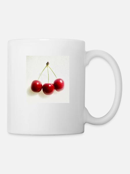 Kirsche - Tasse - Weiß