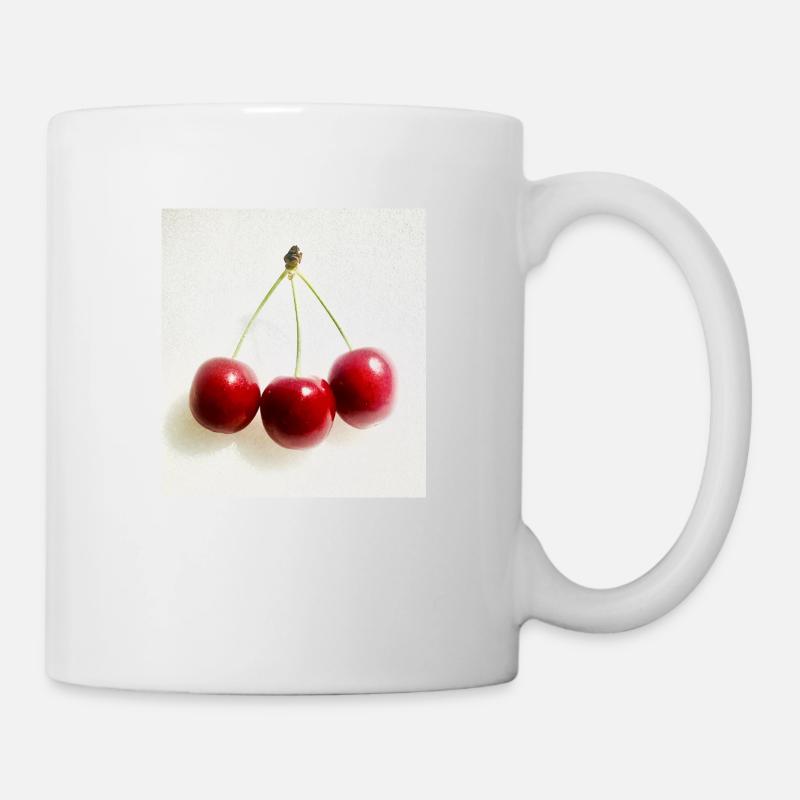 Kirsche - Tasse - Weiß