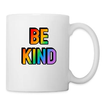 Be kind rainbow gay pride - Mug - white - Right