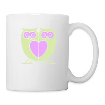 eulen - Tasse - Weiß - Rechts