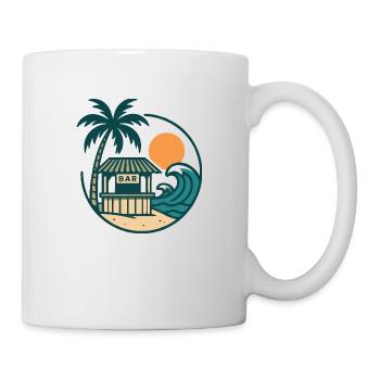 insel strandbar - Tasse - Weiß - Rechts