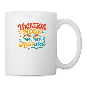 Vacation-Mode-Activated Sommer Vibes Beach - Tasse - Weiß - Rechts