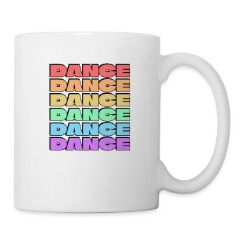 Dance gay pride 6 rainbow colors - Mug - white - Right
