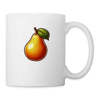 Birne - Frucht - Tasse - Weiß - Rechts