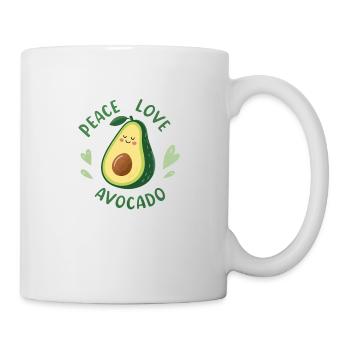 Paix Amour Avocat - Mug blanc - blanc - Droite